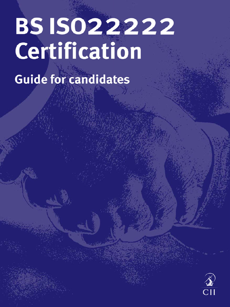 BS ISO22222 Certification Guide | PDF | Appeal | Certification