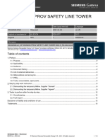 Op Dissass Prov Safety Line Tower SGX.X: Work Instruction
