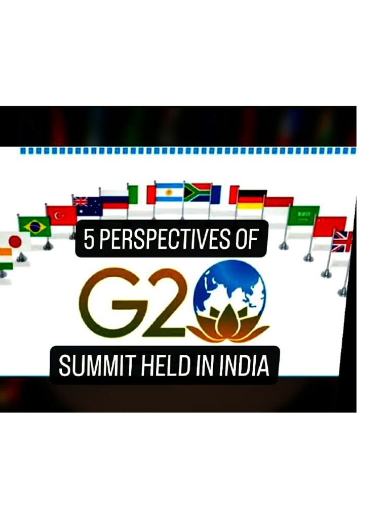 5 Perspectives of g20 | PDF