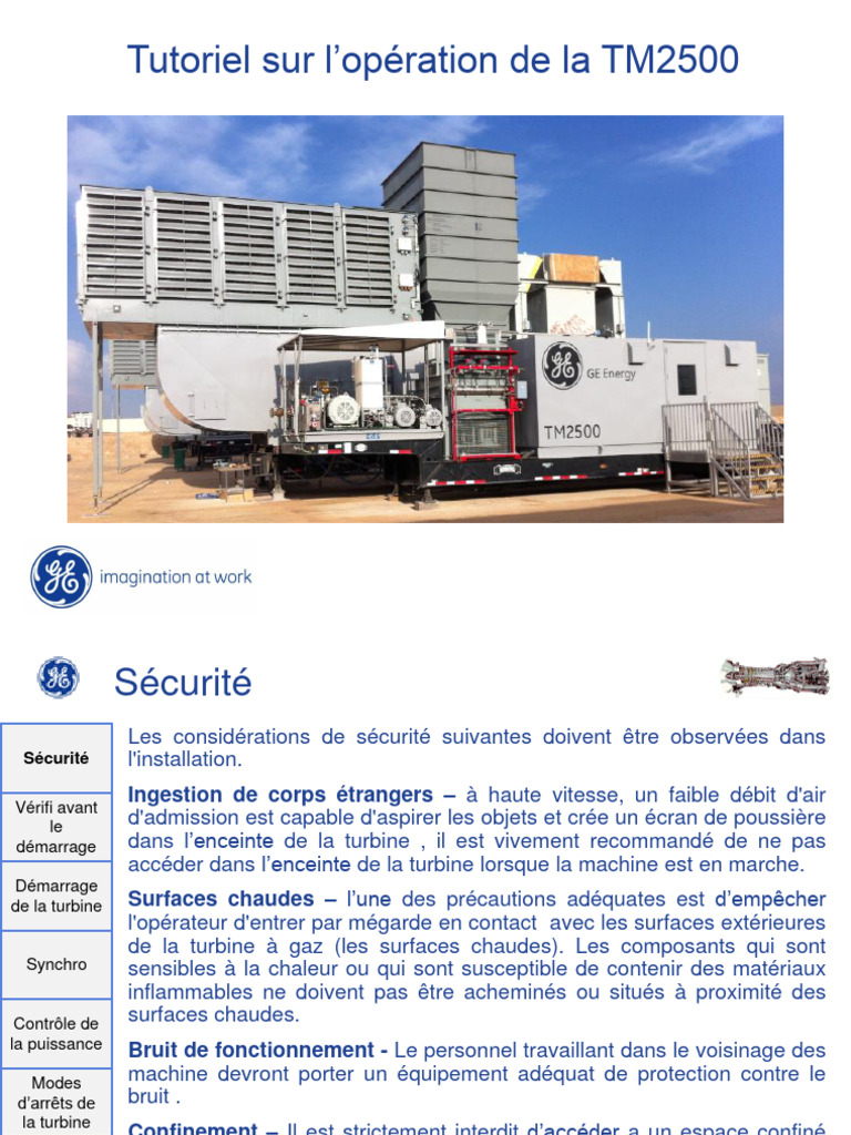 Formation Boukhezza Hamza TM2500 | PDF | Turbine | Turbine à gaz