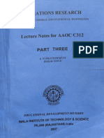 Three - Operations Research Lecture Notes For Aaoc c312 Part Three