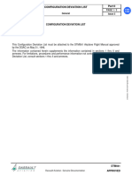 F900EX Airplane Flight Manual Configuration Deviation List