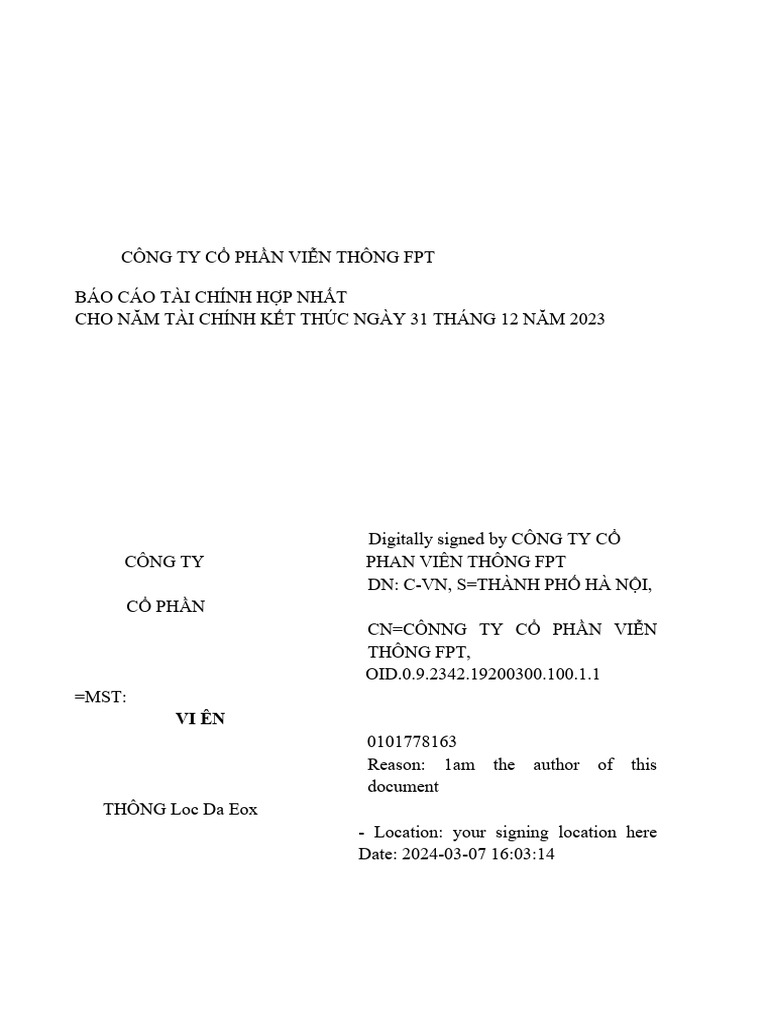 0001152832674571805ctcp Vin THNG fpt07032024 181436 | PDF