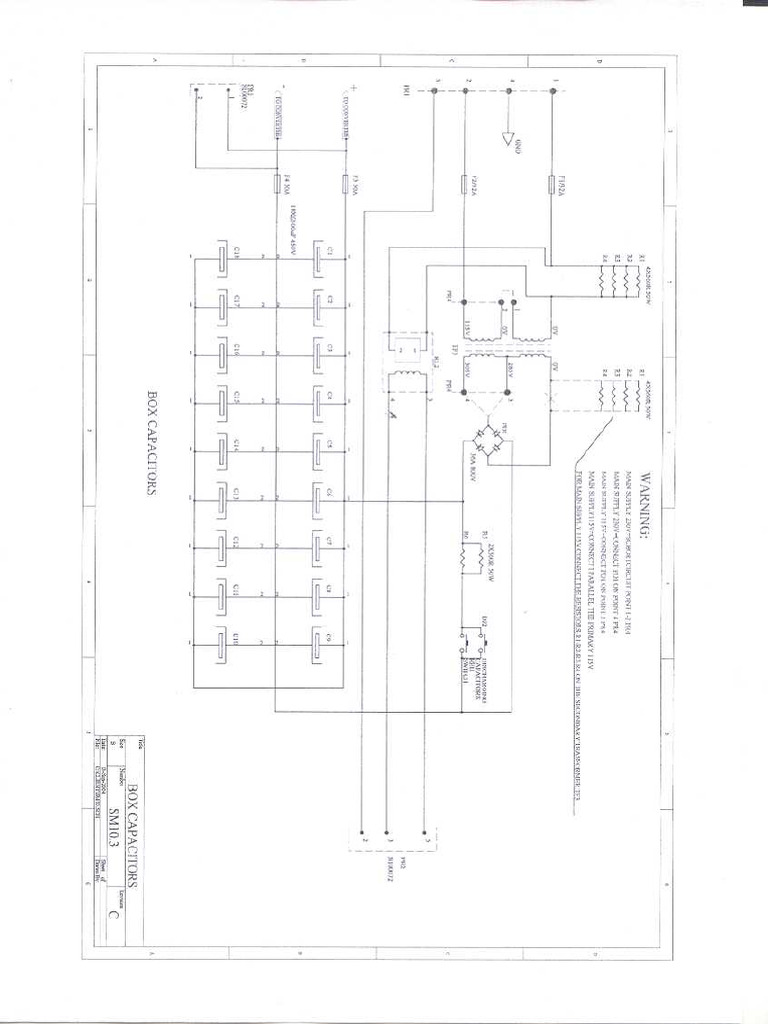 SCHEMA DI CABLAGGIO BOX CAPACITOR (SM10.3) | PDF