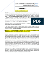 Taxation Cases