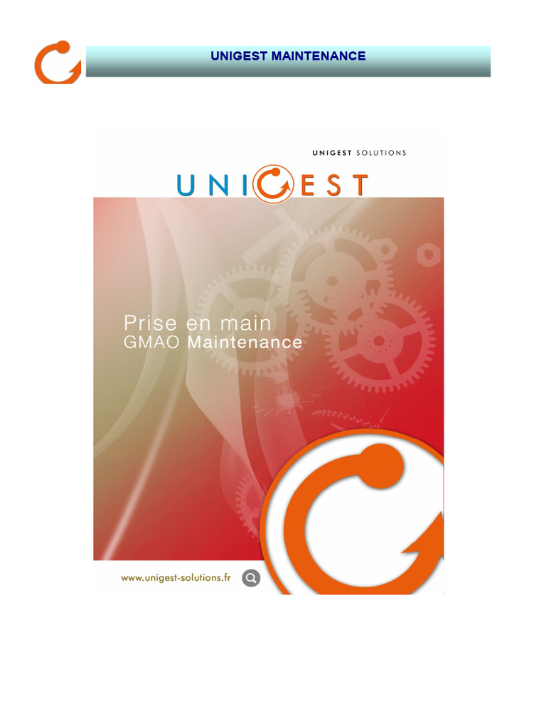 Guide d'utilisation d'Unigest GMAO | PDF | Sauvegarde (informatique ...