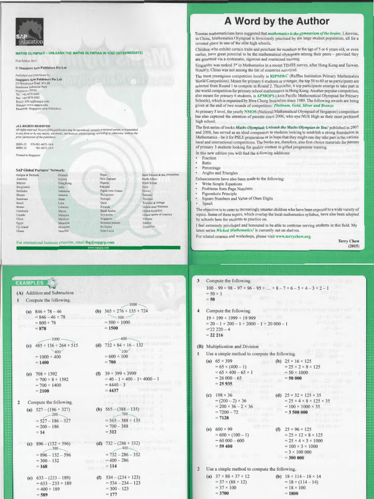 Math Olympiad 10 12 Pdf Mathematics