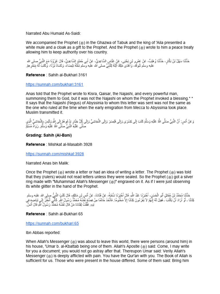 Prophet Knew How To Read and Write | PDF | Muhammad | Prophets And ...