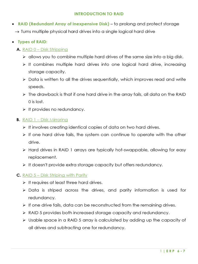 Erp 6-7 | PDF | Backup | Hard Disk Drive