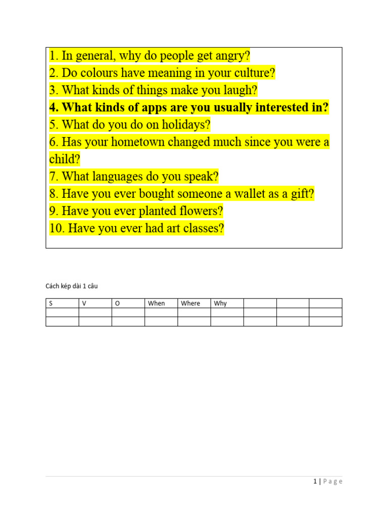 Thuy - Speaking - 2 | PDF | Language Arts & Discipline | Home & Garden