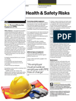 Managing Health & Safety Risks (No. 12) Personal Protection Equipment (PPE)