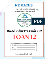 Bo de Kiem Tra Cuoi Ki 2 Toan 12 Cac Truong THPT Tinh Thua Thien Hue