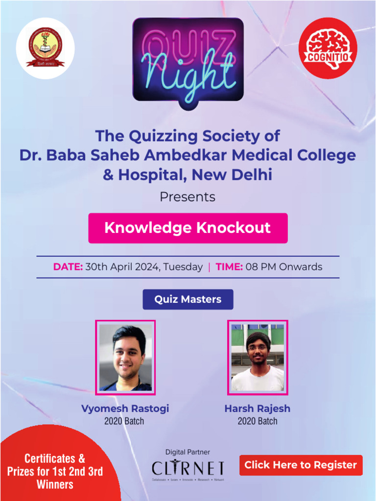 Medical College Quiz Event 2024 | PDF