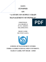 A Study On Supply Chain Management of Pepsico