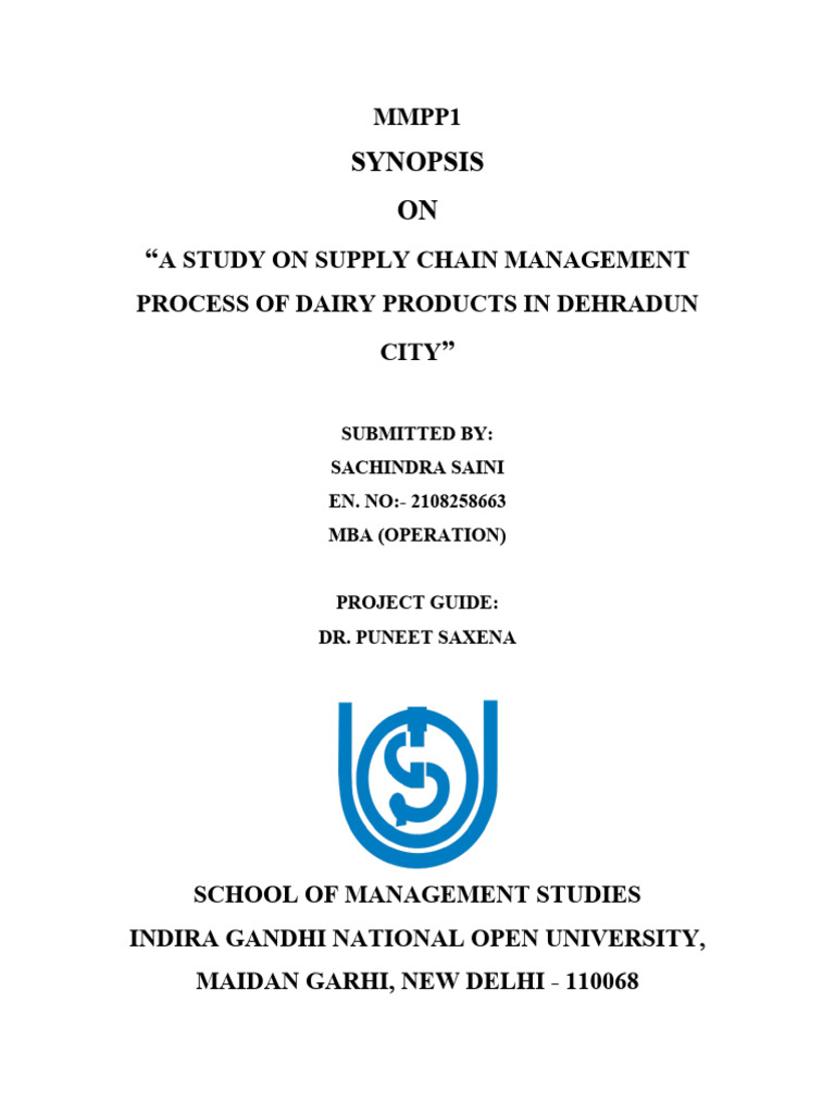 Dairy Supply Chain Management in Dehradun | PDF | Supply Chain | Data ...