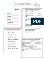 1º ESO Examen