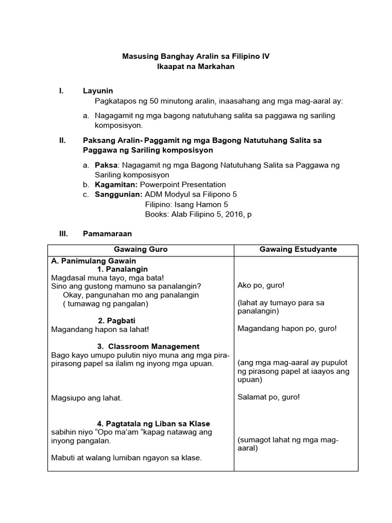 Filipino 4 G5 | PDF