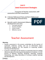 Unit 5 - Assessment of Learning