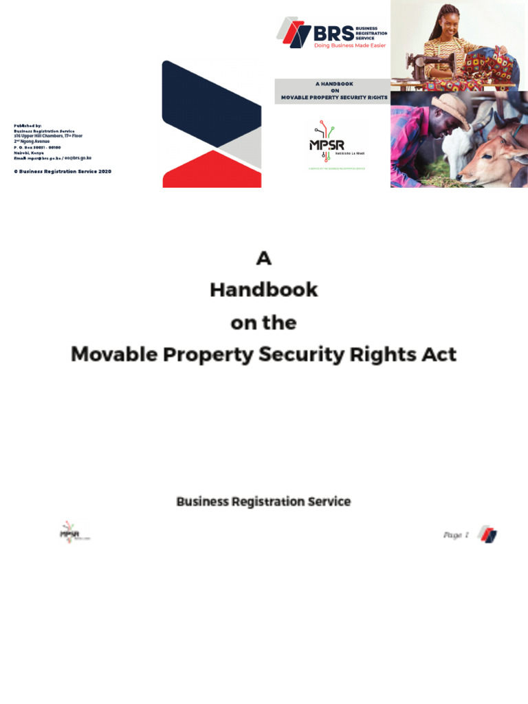 Handbook on MPSR Act in Kenya | PDF | Securities (Finance) | Loans