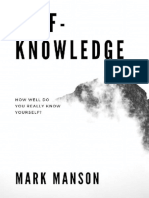 Mark Manson Self Knowledge - How Well Do You Really Know Yourself - 2018