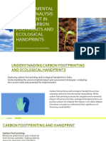 Environmental Impact Analysis Assesment in India: Carbon Footprints and Ecological Handprints