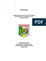 PROPOSAL sumur bor propinsi