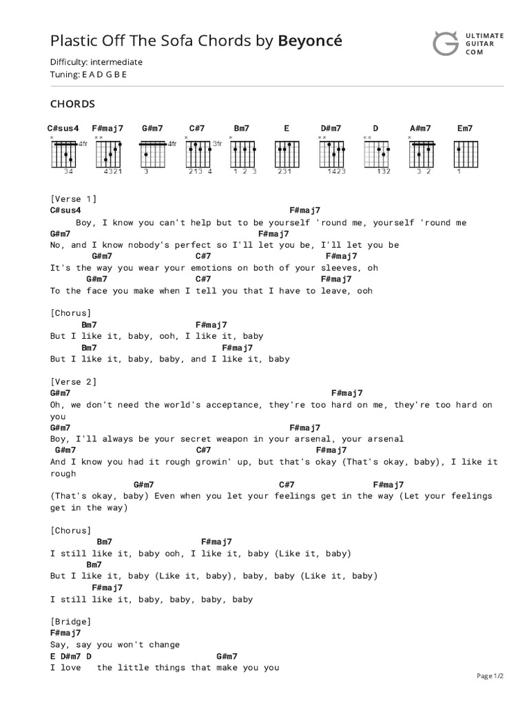 617 Plastic Off The Sofa - Beyoncé | PDF | Song Structure | Songs