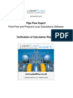 Pipe Flow Expert Results Verification