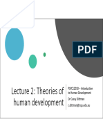 Lecture 2 - Theories of Human Development
