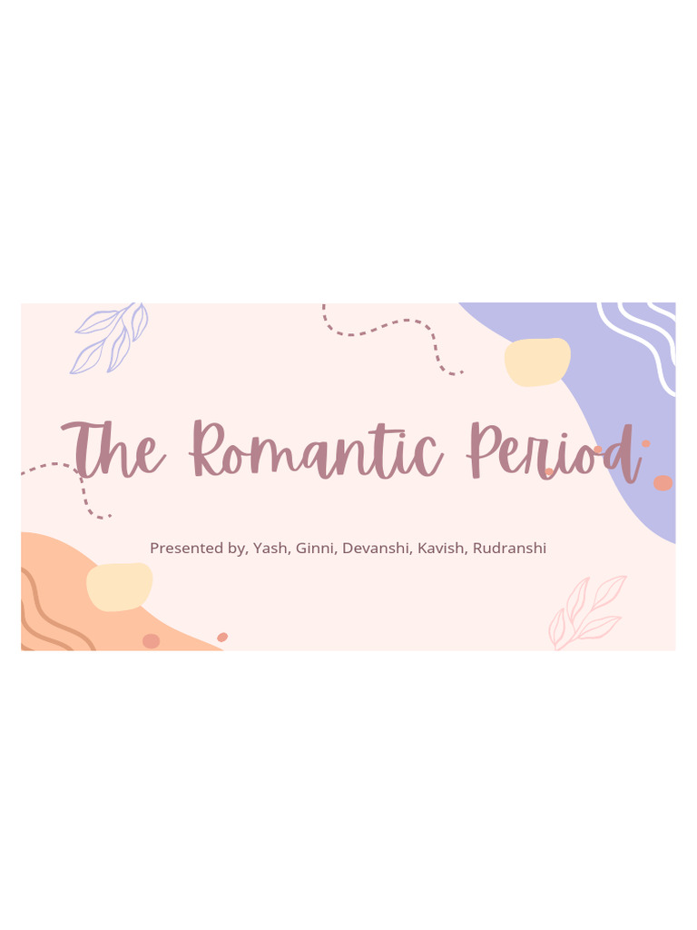 Overview of the Romantic Period | PDF | Romanticism | William Wordsworth