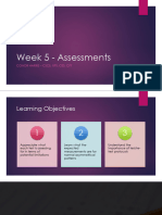 Week 5 - Assessments