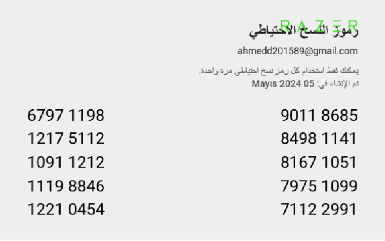 Razer Id Codes 1714908393604 | PDF