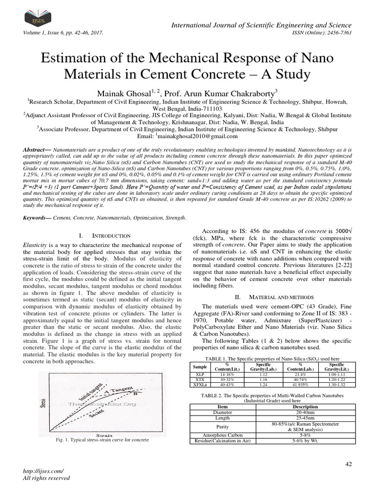 Estimation of The Mechanical Response of | PDF | Young's Modulus ...