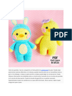 Pato Lindo Con Overol Amigurumi PDF Patron Gratis