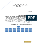 مثال لمذكرة انتاج كتابي الدرجة الثالثة