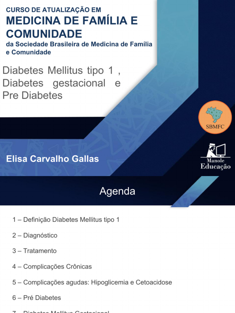 4 - DM1, Diabetes Gestacional e Pré-Diabetes | PDF | Hipoglicemia ...