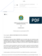 Certidão NEGATIVA DE INABILIDADE DE LICITAÇÃO