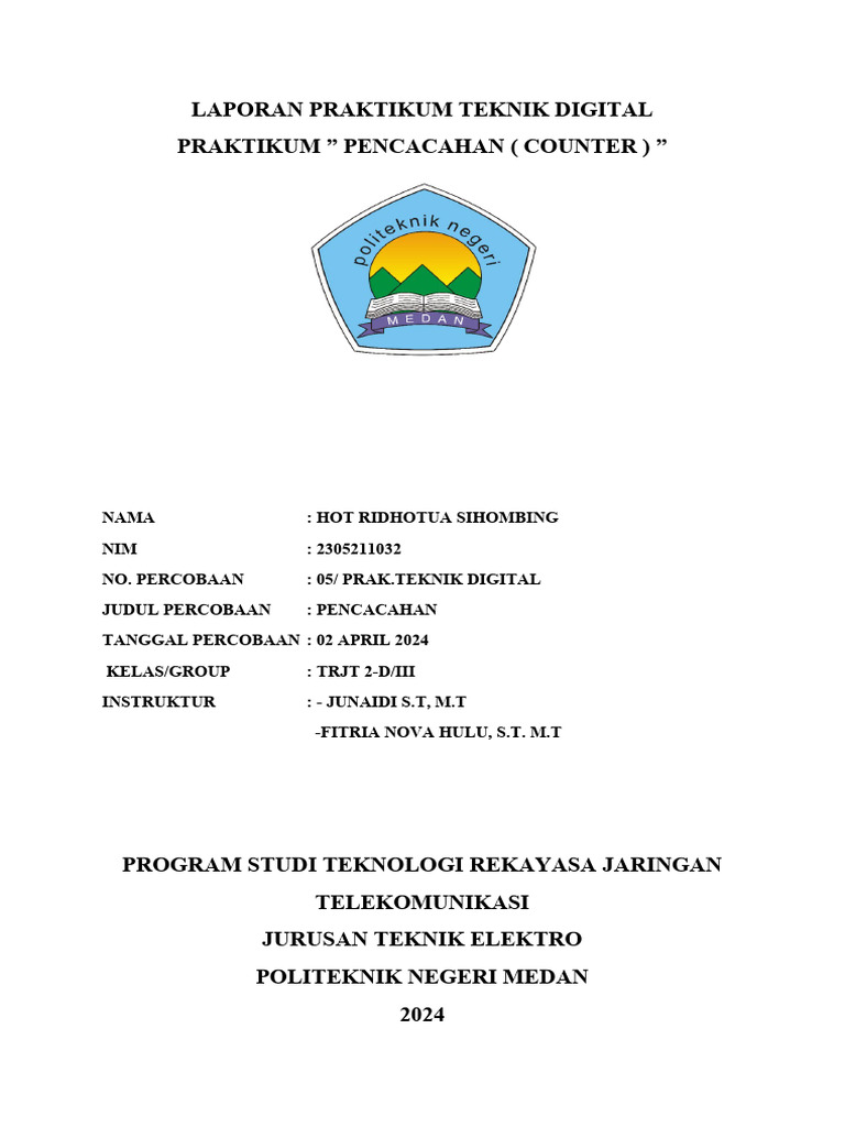 Laporan Praktikum Teknik Digital Ridho Pdf