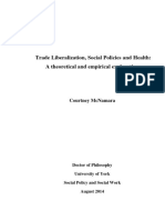 Trade Liberalization, Social Policies and Health: A Theoretical and Empirical Exploration