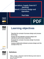 4LO510 Week 2 Process Design and Process Technology