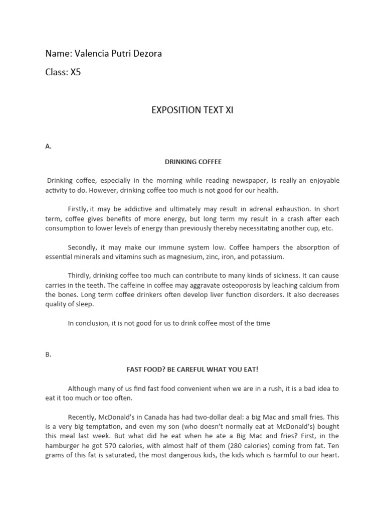 Exposition Text X | PDF | Argument