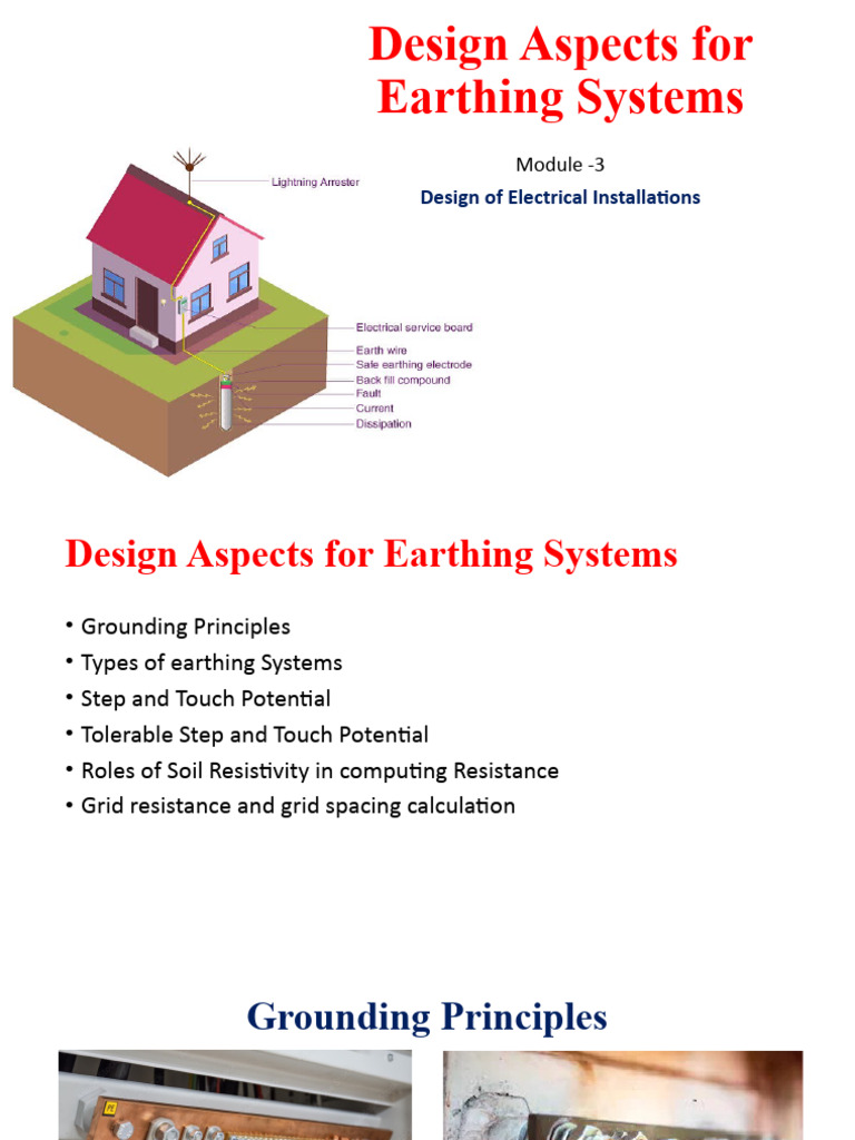 Earthing Systems Design Principles | PDF | Power (Physics) | Electronics