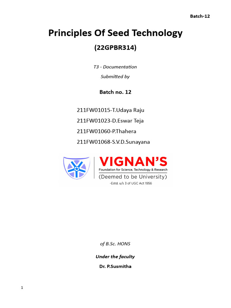 3A Batch-12 | PDF | Plant Breeding | Hybrid (Biology)