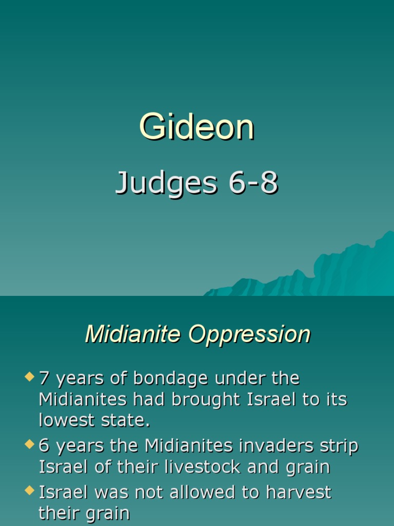 Gideon and the Fleece – Mission Bible Class
