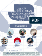 Desain dan evaluasi Pembelajaran 