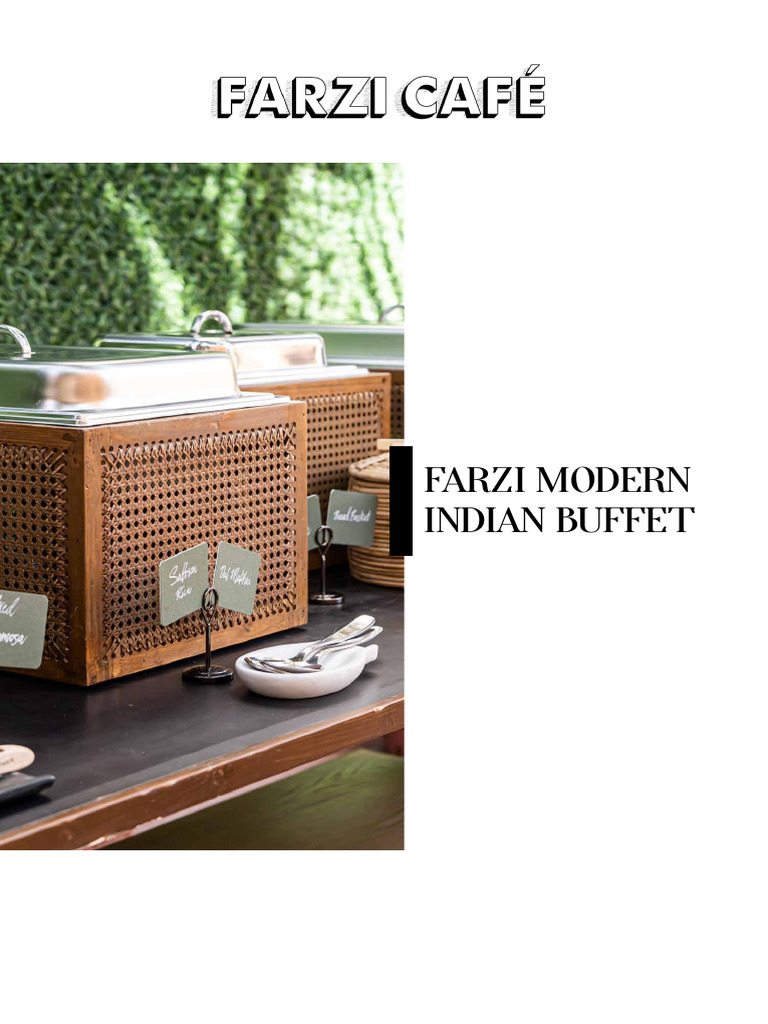 Farzi Menu Download Free PDF Curry Indian Cuisine