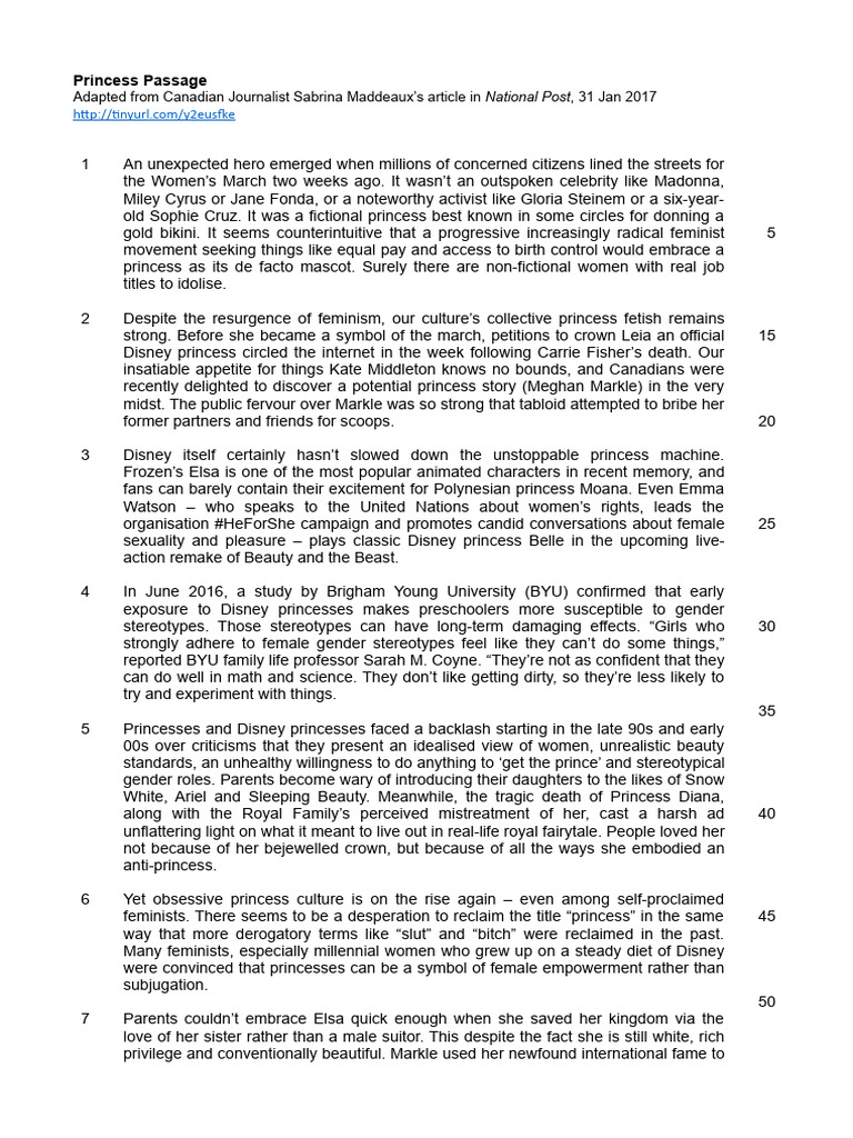 2.2 Princess Passage | PDF | Social Science | Travel