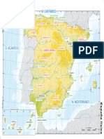 Mapa físico de la península ibérica | PDF