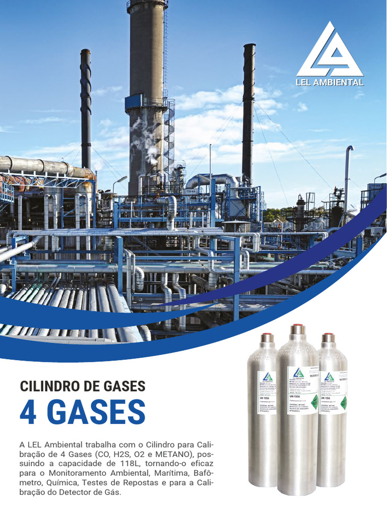 Cilindro Caliport para 4 Gases 118L | PDF | Ciências e Matemática ...