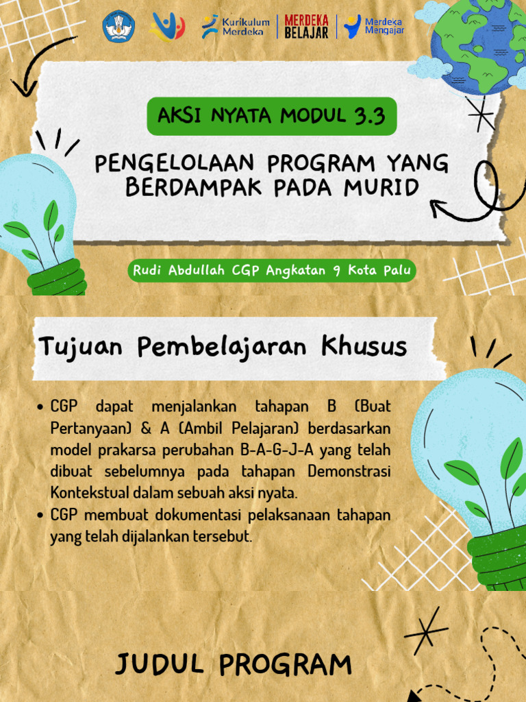 Aksi Nyata Program Sekolah SERASI | PDF